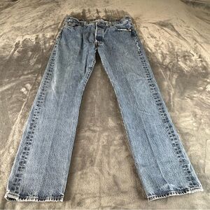 Levis 501 Original Fit Men's Button Fly Jeans Medium Wash Size 36x32 Classic
